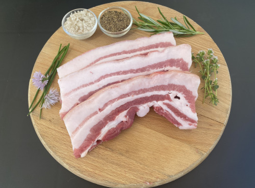 Mas de Monille - poitrine fraîche 500g Porc noir Gascon