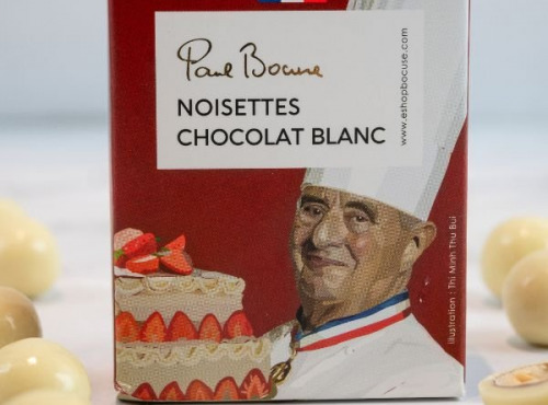 Les Produits Paul Bocuse - Noisettes enrobées chocolat blanc