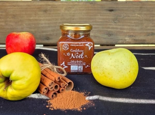 Le verger bio de Quinsac - Confiture de noël 330gr BIO