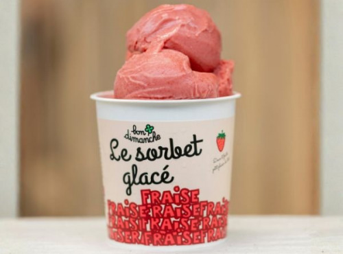 Bon Dimanche - Sorbet Fraise Plein Fruit Bio 2,5L