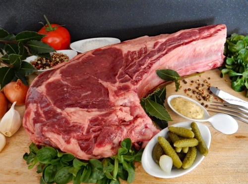 GAEC Villeneuve - Boeuf à la ferme - [Précommande] Côte De Bœuf Blonde D'aquitaine - 2kg