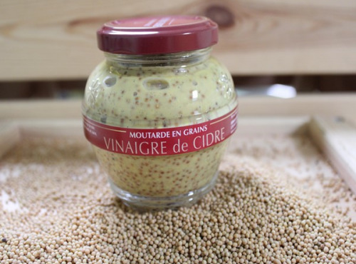 Domaine des Terres Rouges - Moutarde en Grains au Vinaigre de Cidre 200 g