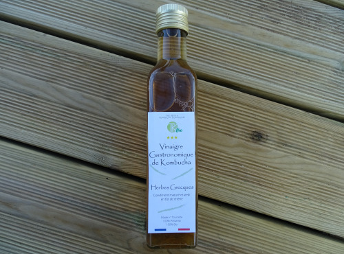 TK Bio - The Kefir et Kombucha Compagnie - Vinaigre Gastronomique de Kombucha Herbes Grecques