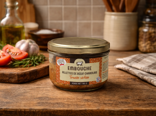 La Maison du Charolais - Rillettes de Bœuf Charolais aux tomates séchées 180g