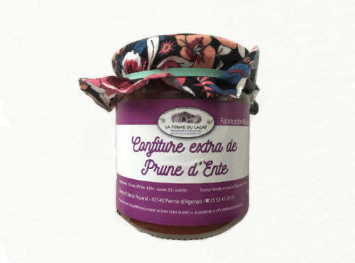 Ferme du Lacay - Confiture Extra de Prune d'Ente Bio - 220g