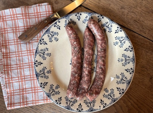 Boucherie Guiset, Eleveur et boucher depuis 1961 - BARBECUE 10 saucisses aux herbes fait maison - Porc / Boeuf