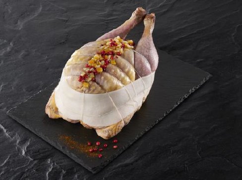 Ferme des Hautes Granges - Pintade farcie aux épices de Noël - 1.15kg