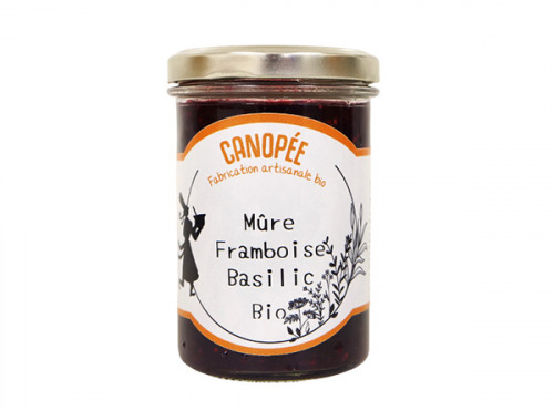 Biscuiterie des Vénètes - Canopée - Confiture mûre, framboise et basilic