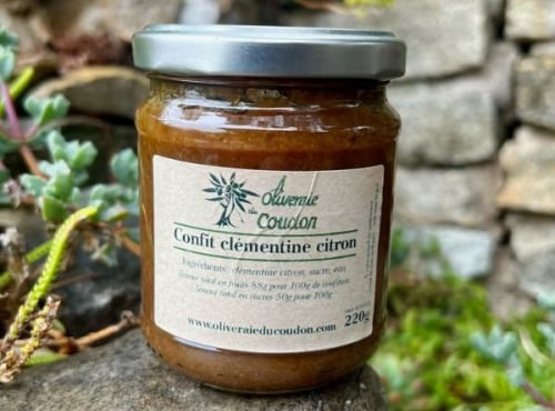 L’Oliveraie du Coudon - Confit de Clémentine-Citron 390Gr