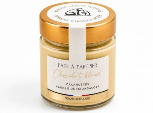 Maison Sailler Berthaz - Pâte à tartiner cacahuètes, chocolat blanc & vanille de Madagascar