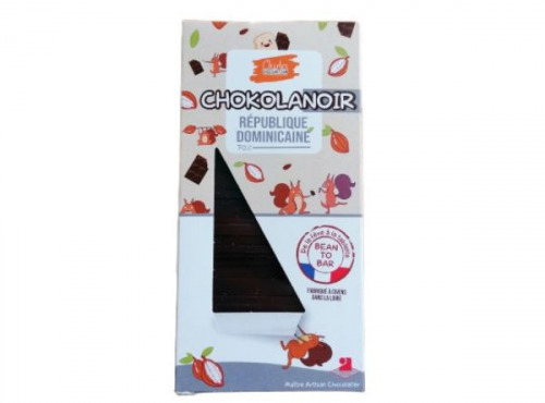 Charles Chocolartisan - Tablette de chocolat noir bean to bar origine République Dominicaine 70%