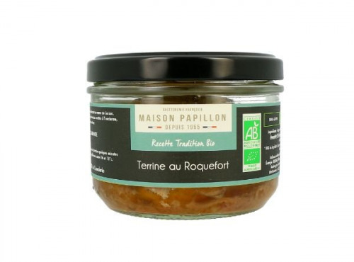 Maison PAPILLON - Artisan depuis 1955 - Terrine BIO au Roquefort 160g