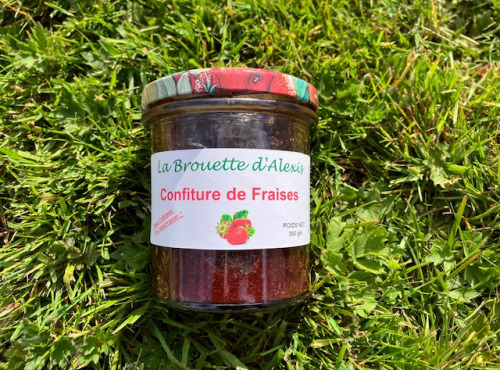 La Brouette d'Alexis - confitures de fraises - 350 grs