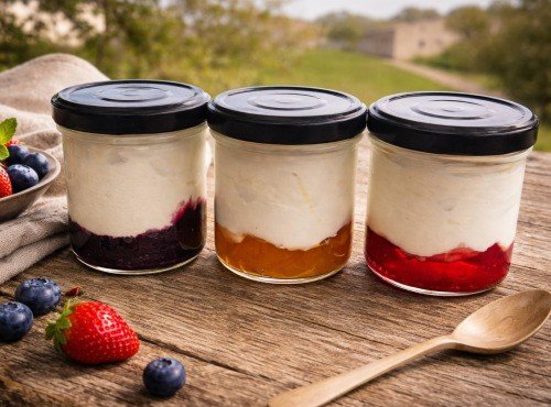 Gaec de l'Elanion - Lot de 6 fromages blancs confiture
