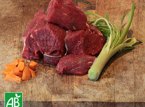 Nature viande - Colis Blanquette & Bourguignon BIO : 1 kg de veau et 1 kg de bœuf limousin