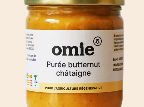 Omie - Purée butternut châtaigne bio - butternut de Charente - 380 g