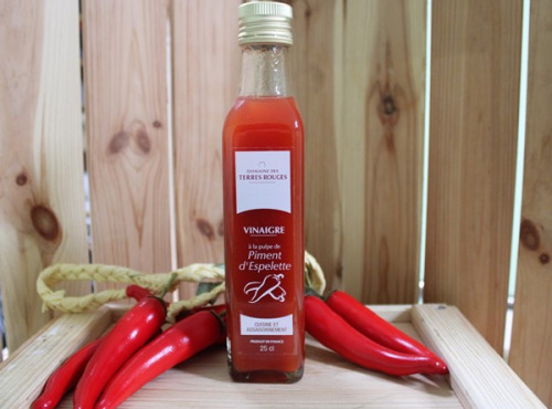 Domaine des Terres Rouges - Vinaigre à la Pulpe de Piment d'Espelette 25 cl