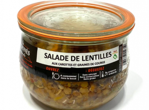 La Chaiseronne - SALADE DE LENTILLES AUX CAROTTES ET GRAINES DE COURGE