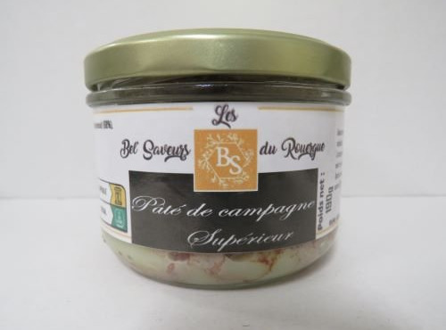 Les Bel' saveurs du Rouergue - PATE DE CAMPAGNE SUPERIEUR 190 Gr