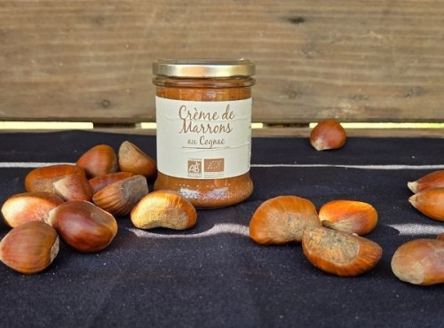 Le verger bio de Quinsac - créme de marrons au cognac 200gr BIO et DEMETER
