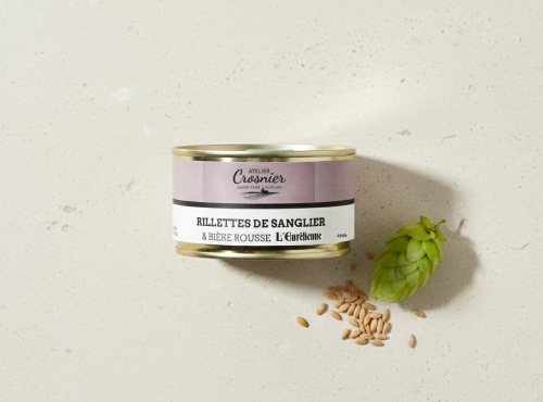Bière L’Eurélienne – Brasserie de Chandres - RILLETTES DE SANGLIER à la bière L'Eurélienne 130g