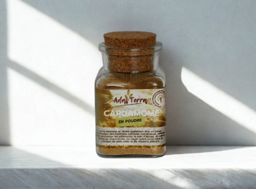 Adal Terra - Epices - Cardamome Bio (en poudre) 60G