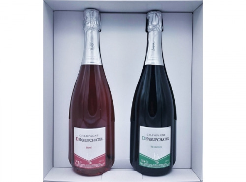 Champagne Deneufchatel - Coffret Satine