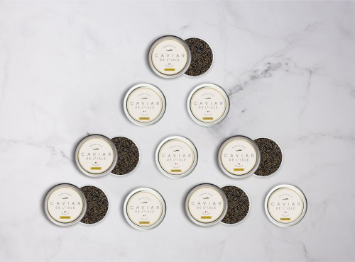 Caviar de l'Isle - Caviar Osciètre Français Lot de 10 boîtes de 30g