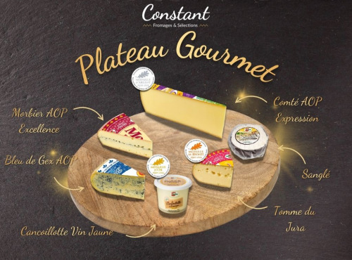 Constant Fromages & Sélections - Plateau Gourmet - Fromage - 2,45 kg