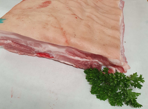 Ferme de la Paumerais - POITRINE FRAICHE DE PORC NON TRANCHEE (x1) - 500 Gr
