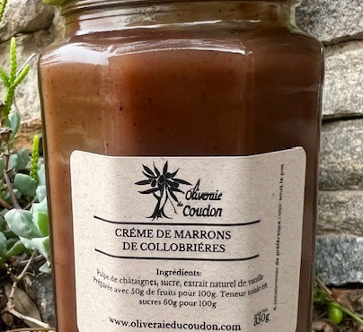 L’Oliveraie du Coudon - CREME DE MARRONS DE COLLOBRIERES 350GR