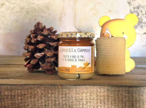Les Butineuses de Champigny - Miel de printemps et gousse de vanille BIO - 250g