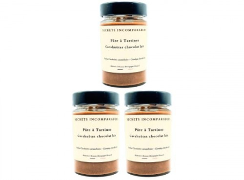 Secrets Incomparables - Pâte à Tartiner Cacahuètes Chocolat Lait (Offre -5%: 700gx3)