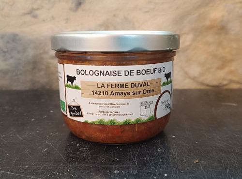 La Ferme DUVAL - Bolognaise de bœuf Bio