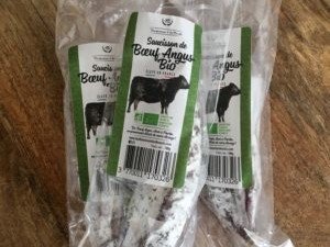 Des Hommes et des Boeufs - Saucisson de Bœuf Angus BIO en sachet - 100 g