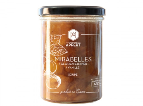 Monsieur Appert - Mirabelles/gewurztraminer/vanille - Dessert - fruits au sirop