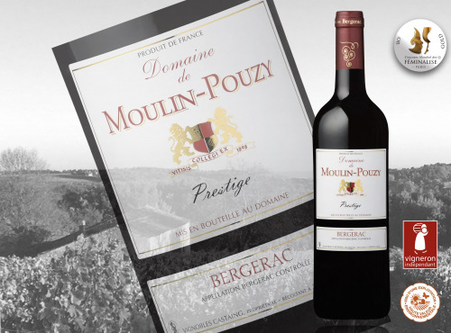 Vignobles Fabien Castaing - AOC Bergerac Rouge Domaine de Moulin-Pouzy Prestige 2018 - 75 cl