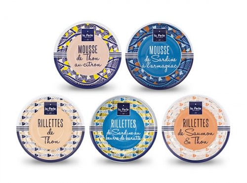La Perle des Dieux - Assortiment de rillettes & mousses - panaché de 5 boîtes