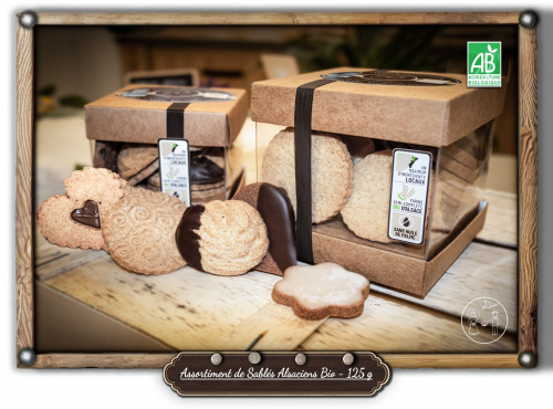 P'tit Bout d'Alsace - Assortiment de Sablés Alsaciens Bio - 125 g
