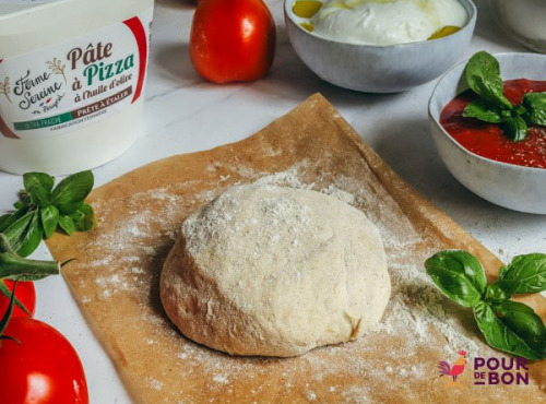 Ferme Sereine en Périgord - lot de 12 Pâtes à Pizza en pot à l'huile d'olive - 12 x 240g - surgelés