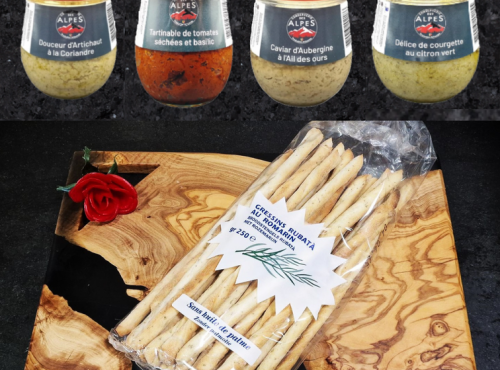 Boucherie Charcuterie Traiteur Lionel Ghérardi - Pack Apéro : 4 tartinades + Gressins