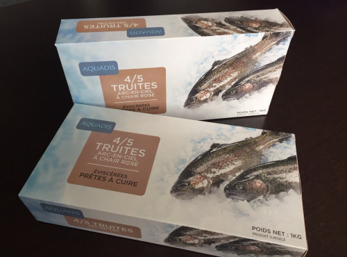 AQUADIS NATURELLEMENT - [Surgelé] 6 x Etui 1kg  Truites Éviscérées À Chair Rose 170/230gr