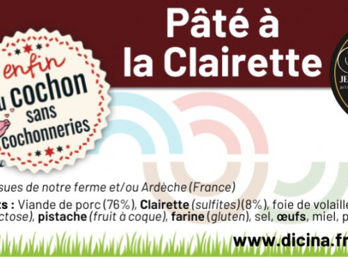 Dessine moi une brebis - Pâté de campagne à la Clairette 200g