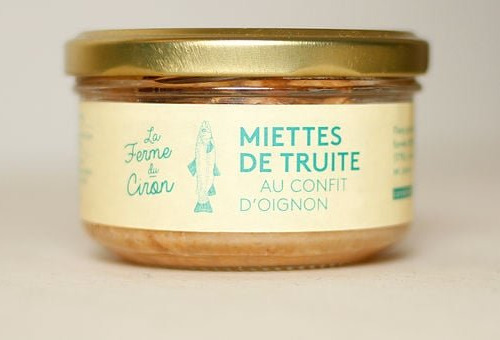 Pisciculture du Ciron - Miettes De Truite Au Confit D'oignon 140g x 12