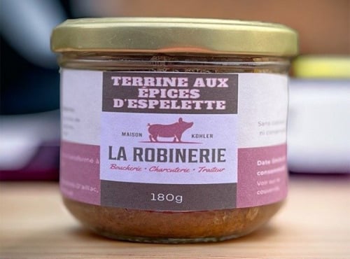 La Robinerie, Maison Kohler - Terrine aux épices d'Espelette 180g