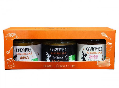 Biscuiterie des Vénètes - Coffret mini pots de caramel au beurre salé