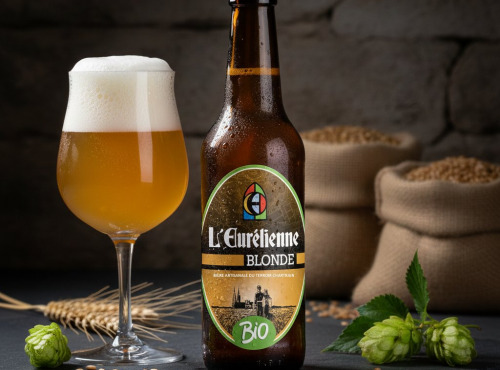 Bière L’Eurélienne – Brasserie de Chandres - 6 X BIERES BLONDE BIO L'Eurélienne 33CL