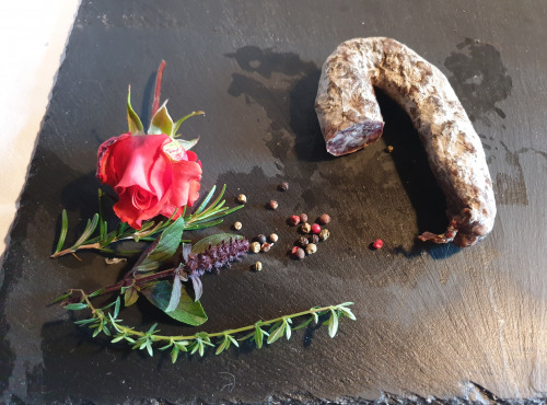 La Ferme du Montet - APERO - Saucisse Sèche - BOEUF - Poivre vert - 200g