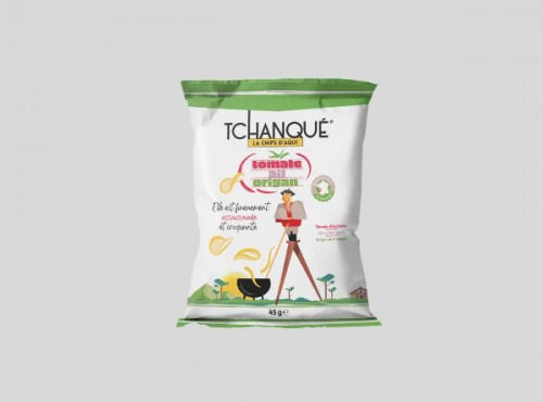 Les Tchanqués - Chips Artisanales Tomates, Ail, Origan 45g x 25