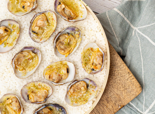Aperibay – Les Shellfarmers épicuriens - Palourdes au Beurre d'Amour - Lot de 4 Barquettes